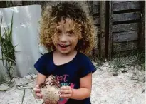  ?? Arquivo Pessoal ?? Ester de Oliveira Sigoli, 4 anos, morta após ser ferida com um tiro no tórax, domingo (11), no ABC