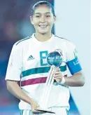 ??  ?? Nicole Pérez obtuvo el Balón de Plata, como segunda mejor jugadora.