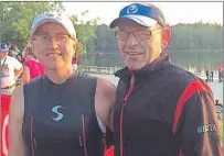  ?? SUBMITTED PHOTO ?? Sandra MacKinnon-Perry and her husband, Dave, will be two of the participan­ts this weekend at the Tri-Lobster triathlon at the Summerside waterfront. The couple has used elements of triathlon to embrace a healthy lifestyle, going from self-confessed...