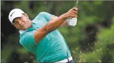  ?? Gerald Herbert / The Associated Press ?? Jhonattan Vegas tees off on the third hole Sunday during the third round of the PGA Zurich Classic at TPC Louisiana in Avondale, La.