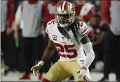  ?? RICK SCUTERI — THE ASSOCIATED PRESS, FILE ?? San Francisco 49ers cornerback Richard Sherman plays during the first half against the Cardinals on Oct. 31in Glendale, Ariz.