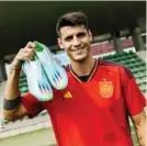  ?? ADIDAS ?? Morata (30), con sus Adidas.