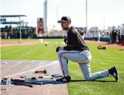  ?? Andy Kuno/San Francisco Giants ?? Stephen Piscotty may start the year in Triple-A, as the Giants are well stocked with veteran outfielder­s.