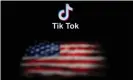  ??  ?? A judge is reviewing claims by the Trump administra­tion that TikTok presents a national security threat. Photograph: Nicolas Asfouri/AFP/Getty Images