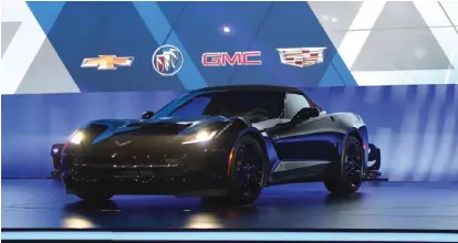  ??  ?? Chevrolet Corvette Stingray.