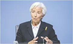  ?? Thomas Lohnes / Gett y Imag es ?? Christine Lagarde is known for no-nonsense meetings,
approachab­ility and consensus-building.