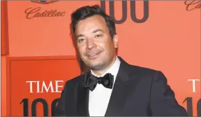  ?? Charles Sykes / Associated Press ?? The “Tonight Show Starring Jimmy Fallon” returned to its New York City studio for the first time Monday since the pandemic shut down much of television.