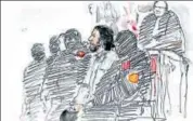  ?? AFP ?? A courtroom sketch of Salah Abdeslam at his trial.