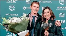  ??  ?? Auckland/Hauraki Share Farmer of the Year winners, Chris and Sally Guy.