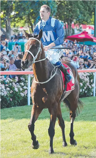  ?? Picture: ?? Winx, ridden by Hugh Bowman, is in demand around the world. IAN CURRIE