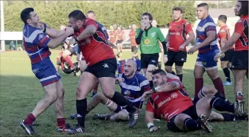  ?? (Photo archives Nice-Matin) ?? Lors du dernier derby entre les deux équipes, en , le ROG s’était imposé à Perdigon (-).