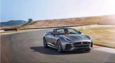  ?? (Jaguar) ?? Jaguar’s 2017 F-Type SVR.