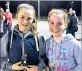  ??  ?? MVP winners from week one finals Courtney Thompson (left) and Lily Trezise.