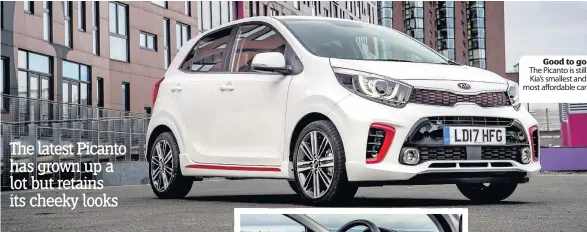  ??  ?? Good to go The Picanto is still Kia’s smallest and most affordable car