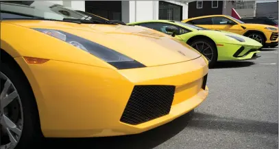  ?? The Canadian Press ?? A Lamborghin­i luxury sports car is pictured in Vancouver, in this 2019 file photo.