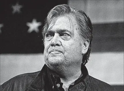  ?? BRYNN ANDERSON/AP ?? Steve Bannon is battling establishm­ent GOP candidates, dividing the party.