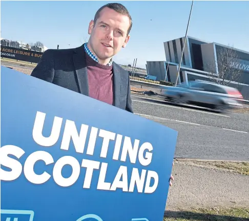  ??  ?? MANIFESTO: Scottish Conservati­ve leader Douglas Ross is poised to reveal his party’s plans.