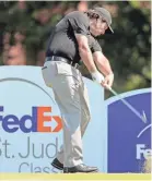  ?? JIM ?? Phil Mickleson tees of on the 8th hole during the final round of the FedEx St. Jude Classic at TPC Southwind. WEBER/THE COMMERCIAL APPEAL