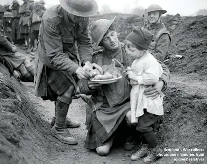  ??  ?? Scotland’s War collects photos and memories from soldiers’ relatives