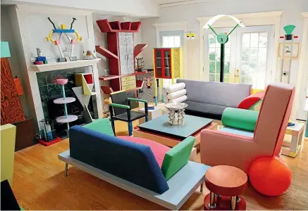  ?? ZONANE ?? Started in 1981 by Ettore Sottsass and a group of young designers who wanted to challenge the establishe­d notions of good design, Memphis Design is a tough sell these days, although it has its fans.