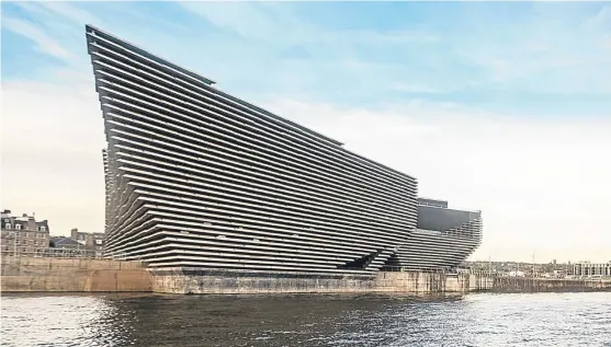  ??  ?? The new V&A Museum in Dundee, pictured yesterday, will officially open on Saturday September 15, it has been announced.