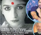  ??  ?? (L-R) Actor Alia Bhatt in Gangubai Kathiawadi, actor Sanjay Dutt, filmmakers Farhan Akhtar and Zoya Akhtar, actor John Abraham in Mumbai Saga