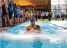  ?? Foto: Florian König ?? Sasha Bähr feierte in Immenstadt seine ersten zwei Saisonsieg­e. Und auf der 100 Meter Brust Strecke wurde er Zweiter.