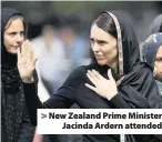  ??  ?? &gt; New Zealand Prime Minister Jacinda Ardern attended