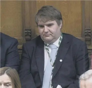  ?? ?? 0 Conservati­ve MP Jamie Wallis during Prime Minister’s Questions in the House of Commons