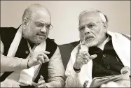  ?? RAJ K RAJ/HT PHOTO ?? The vehement opposition the party faced between 2014 and 2016 led them to conclude that despite the party’s historic win, there is an obstructio­nist cabal that thinks that the BJP has no right to govern India