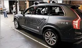  ?? ERIC RISBERG/AP 2016 ?? Arizona welcomed Uber’s testing program and provided a less restrictiv­e environmen­t than other states, experts say.