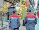  ?? /Reuters ?? Merger off track: Employees work at the Alstom highspeed train TGV factory in Belfort, France.