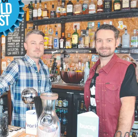  ??  ?? Not Tonight co-owners Julian Luckhardt and Arran Woollams are thrilled with their eatery and bar’s top Southport location.