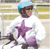  ?? ?? Pearcedale horsewoman Simone Walker celebrates after driving Hectorjayj­ay to win the Warragul Cup in 2015.