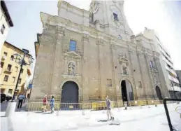  ?? NURIA SOLER ?? La basílica de San Lorenzo, en Huesca, aparece en el registro.