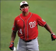  ?? (AP/Julio Cortez) ?? Manager Dave Martinez and the Washington Nationals open defense of their World Series title today against the New York Yankees at Washington, D.C.