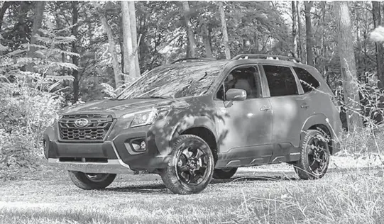  ?? SUBARU PHOTOS ?? The Subaru Forester Wilderness seems ideal for those who want just a little more off-road capability, although it’s no hardcore off-road boulder basher.