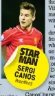  ??  ?? STAR MAN SERGI CANOS Brentfo
rd