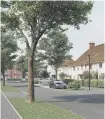  ?? ?? A CGI illustrati­on of the proposed Welborne garden village.