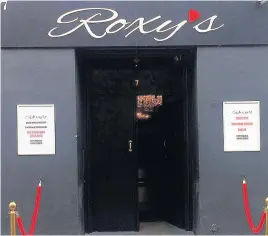  ??  ?? Pictured is Roxy’s gentlemen’s club in Loughborou­gh.