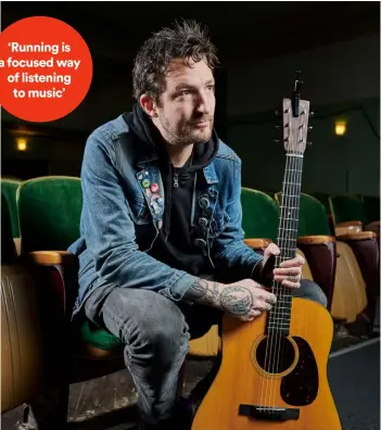  ??  ?? Frank Turner’s ninth album, FTHC, is released next year. His fourth
Lost Evenings
festival takes place at the Roundhouse in London from 16-19 September. frank-turner.com
‘Running is a focused way of listening to music’