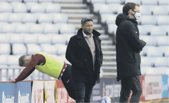  ??  ?? Lee Johnson watches on as his side draw 3-3 with Accrington Stanley