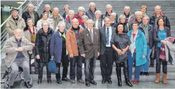  ?? FOTO: PRESSESTEL­LE RIEF ?? Der Bundestags­abgeordnet­e Josef Rief empfing die Besuchergr­uppe in Berlin.