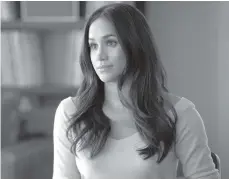  ?? IAN WATSON/USA NETWORK) ?? Meghan Markle stars as Rachel Zane on “Suits,” airing tonight at 9 on USA Network.