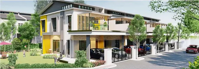  ??  ?? The stylish Alia homes feature contempora­ry architectu­re and spacious interiors.