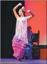  ?? ASSOCIATED PRESS ?? Flamenco dancer Emi Grimm performs during a show at Tablao Flamenco in Albuquerqu­e, New Mexico.