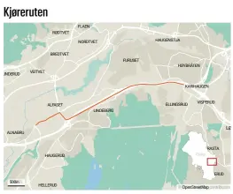  ??  ?? Villmannsk­jøringen gikk fra Karihaugen til Alnabru i Oslo.