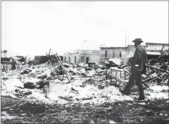  ?? OKLAHOMA HISTORICAL SOCIETY ?? Historians say that as many as 300 African American residents lost their lives, and nearly 10,000 people were left homeless.