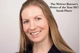  ??  ?? The Writers Bureau's Writer of the Year 2017 Sarah Plater