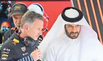  ?? APA/AFP ?? Christian Horner (links) mit FIAPräside­nt Mohammed bin Sulayem